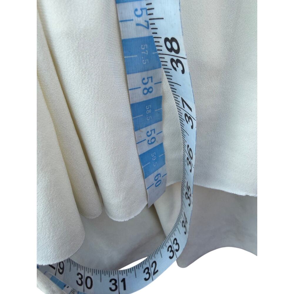 Mary L. Couture White Maxi Dress Gown Embellished Brooch Lace Up Back Size 6 - Picture 7 of 9